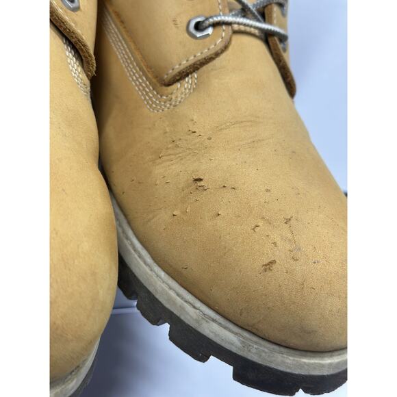 VTG Timberland Basic Men's Boots Size 13 Wheat Nubuck 6" Waterproof 27060 - Picture 3 of 14